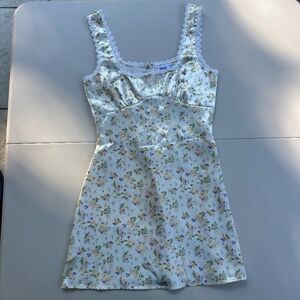 Satin Princess Polly Floral Dress